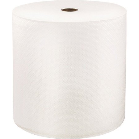 LOCOR Hardwound Paper Towels, Continuous Roll Sheets, White, 6 PK SOL46902